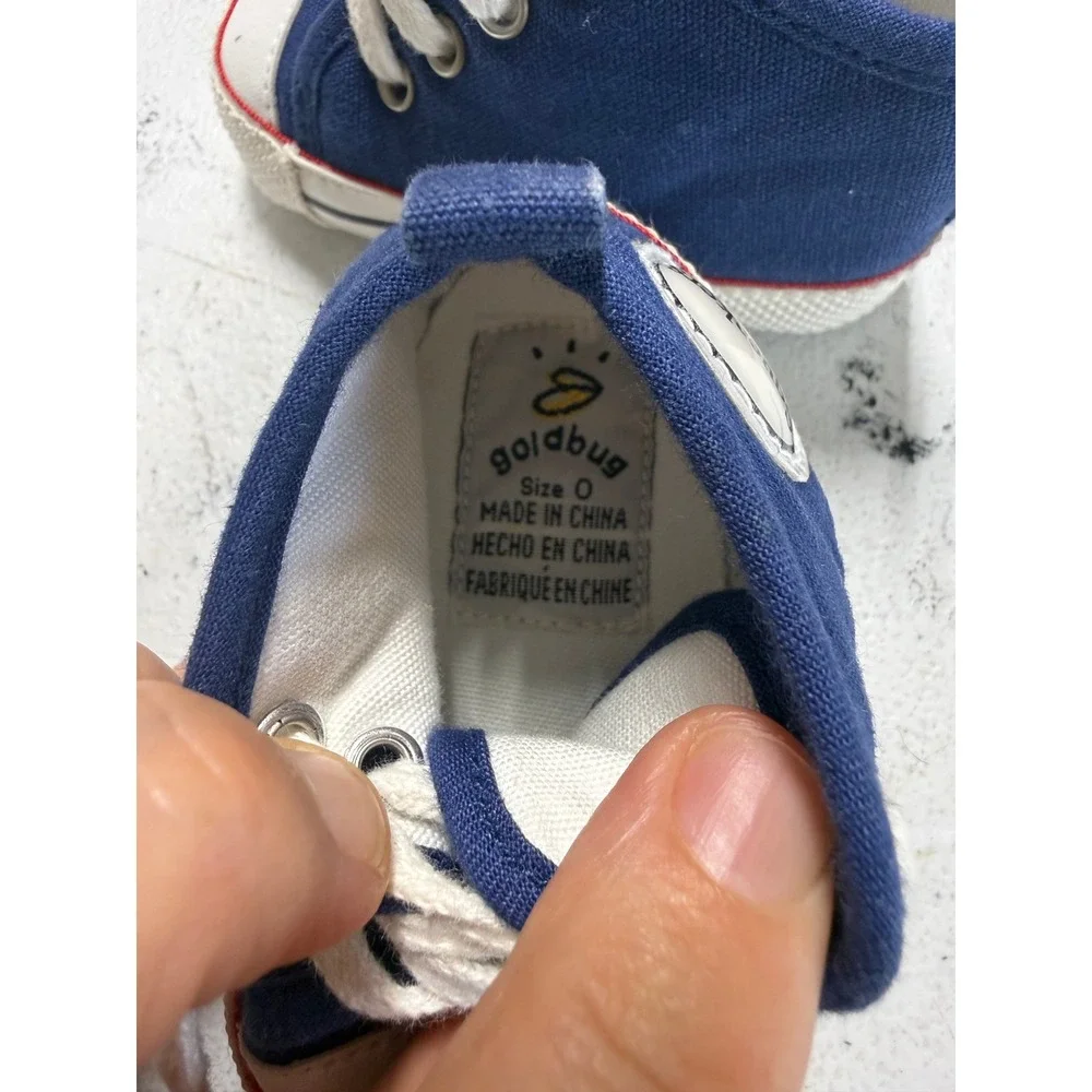 Vintage Baby Shoe Lot 4 Pairs McBaby Goldbug Baby Deer Sneakers Mary Janes 0-2